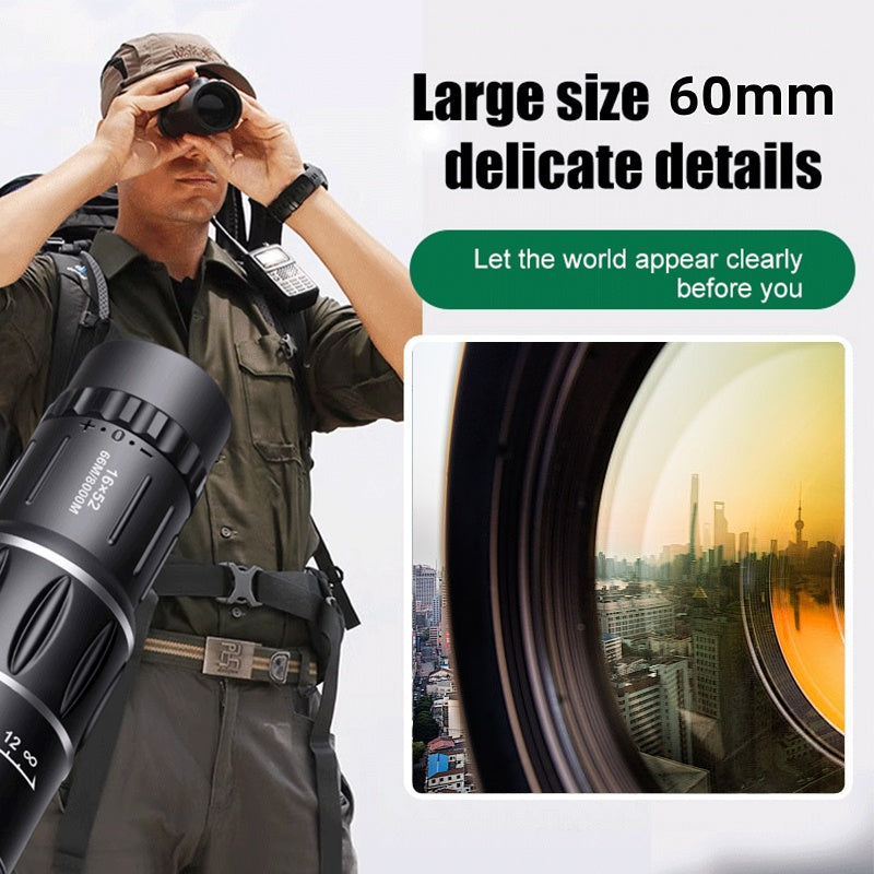 🔥LAST DAY 65% OFF -16X52 Monocular bifocal optical zoom telescope